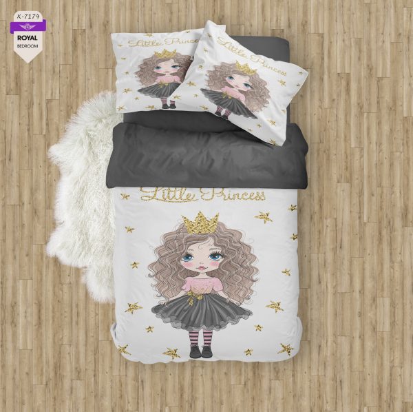 روتختی و ملحفه ( تک نفره ) طرح دختر کد KX-7174