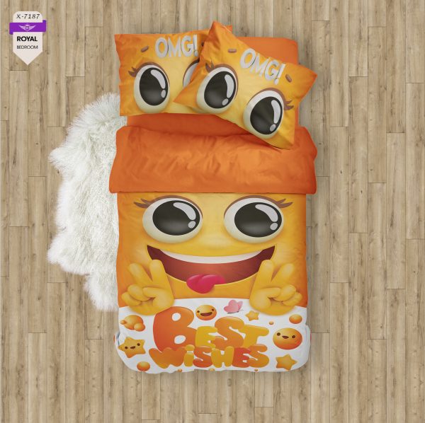 روتختی و ملحفه ( تک نفره ) طرح کارتونی کد KX-7187