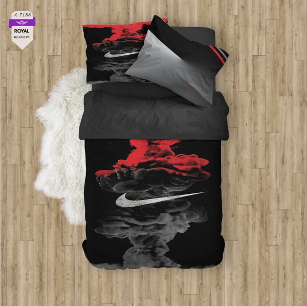 روتختی و ملحفه ( تک نفره ) طرح نایکی کد KX-7188