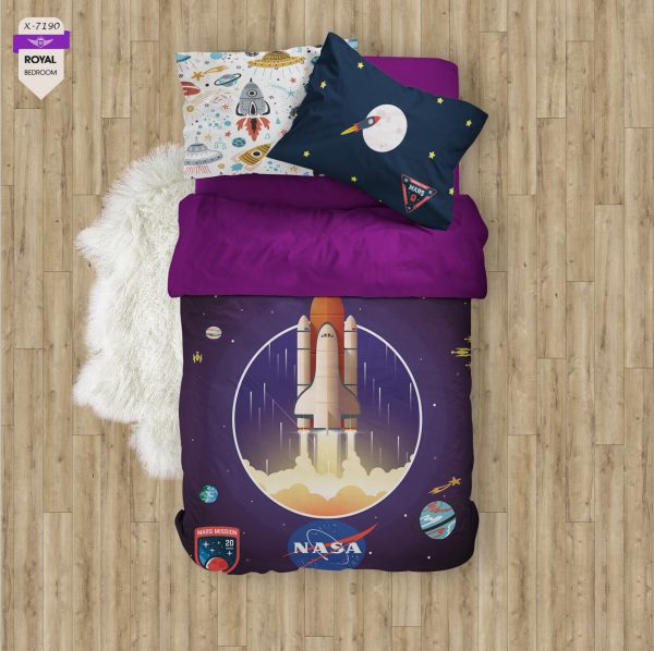 روتختی و ملحفه ( تک نفره ) طرح ناسا کد KX-7190