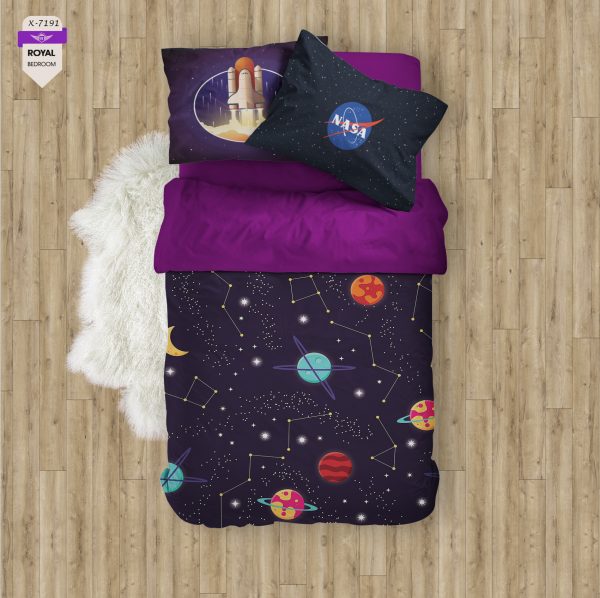 روتختی و ملحفه ( تک نفره ) طرح ناسا کد KX-7191