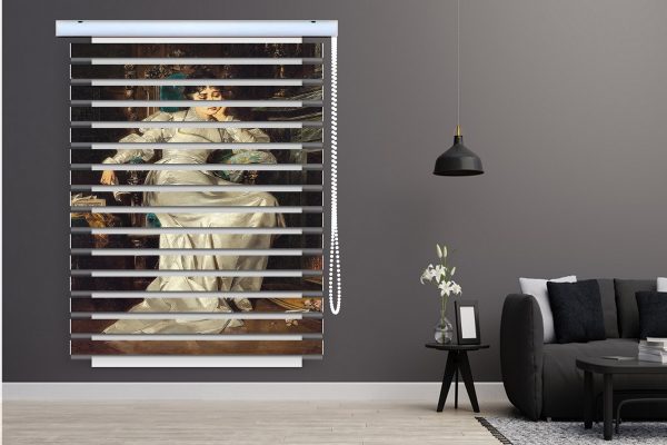 پرده زبرا طرح گل کد Z14501