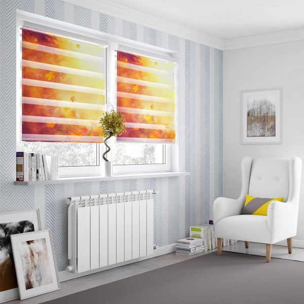 پرده زبرا طرح پاییز کد Z2037