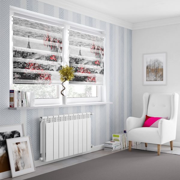 پرده زبرا طرح برج ایفل کد Z2095