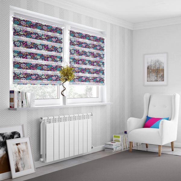 پرده زبرا طرح خاص کد Z2130