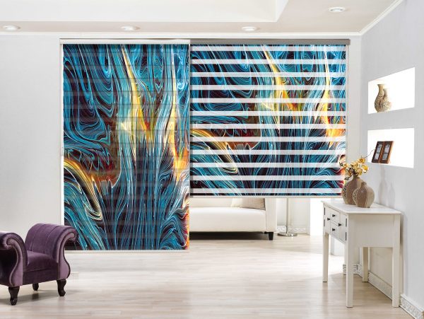 پرده زبرا طرح خاص کد Z2137