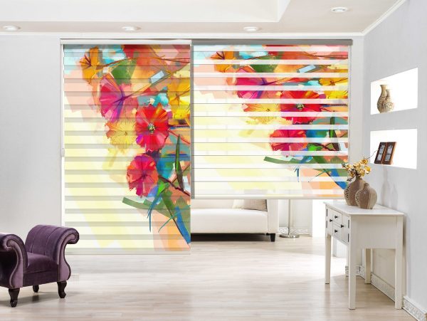 پرده زبرا طرح خاص کد Z2170