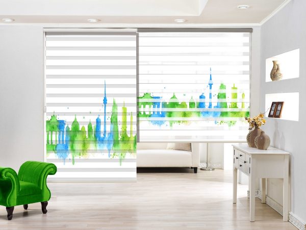 پرده زبرا طرح خاص کد Z2218