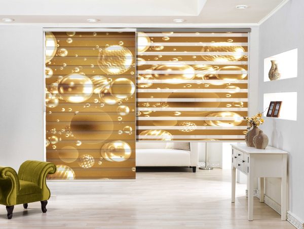 پرده زبرا طرح حباب کد Z2250