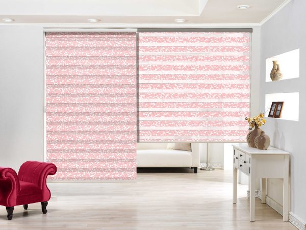 پرده زبرا طرح گل کد Z3005