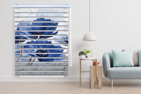 پرده زبرا طرح گل کد Z3016