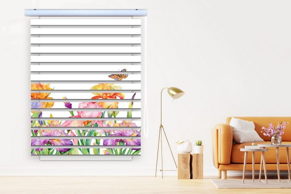 پرده زبرا طرح گل کد Z3048