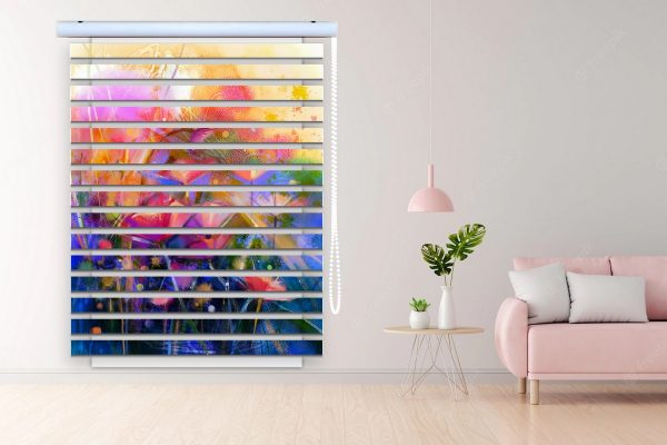 پرده زبرا طرح گل کد Z3103