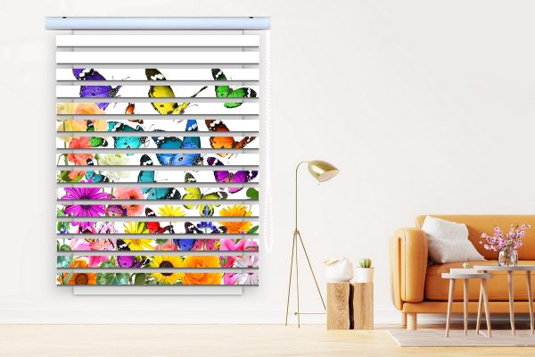 پرده زبرا طرح گل کد Z3111