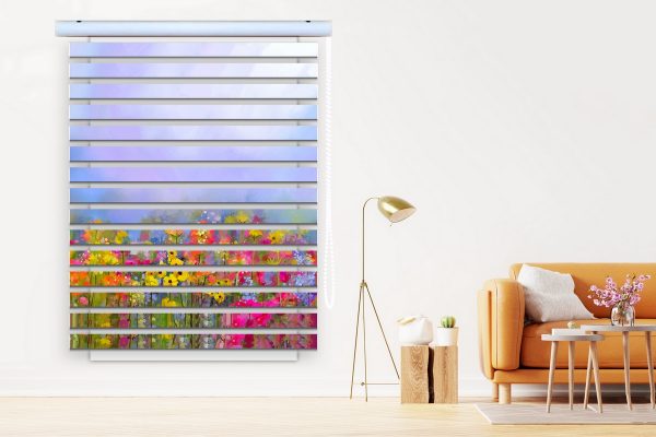 پرده زبرا طرح گل کد Z3127