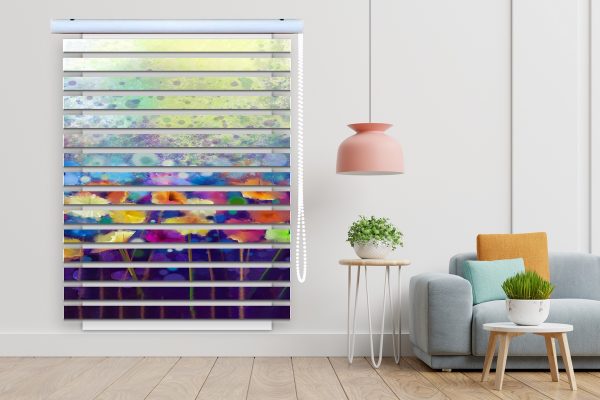 پرده زبرا طرح گل کد Z3133