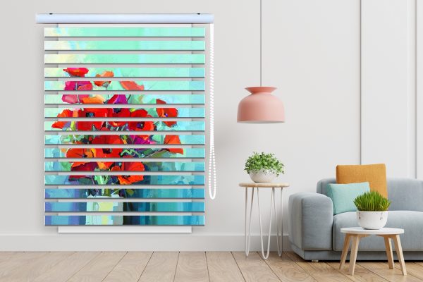 پرده زبرا طرح گل کد Z3136