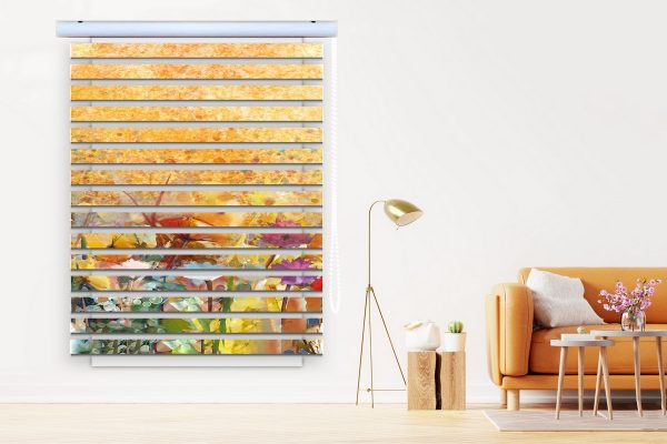 پرده زبرا طرح گل کد Z3145