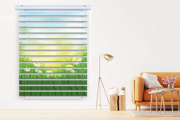 پرده زبرا طرح گل کد Z3169