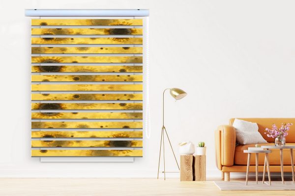 پرده زبرا طرح گل کد Z3177