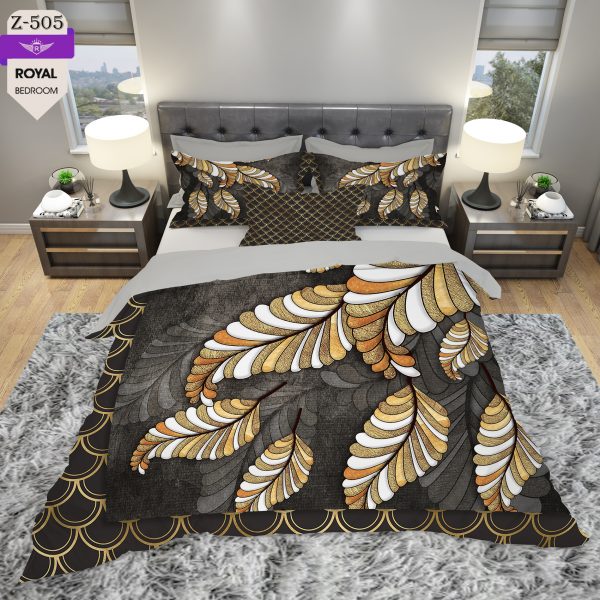 روتختی و ملحفه (دو نفره) طرح گل  کد 505-Flower