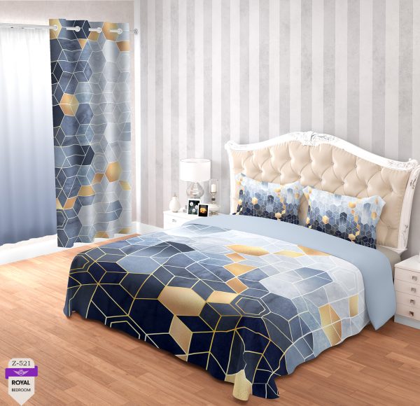 روتختی و ملحفه (دو نفره) طرح مدرن  کد 521-Modern