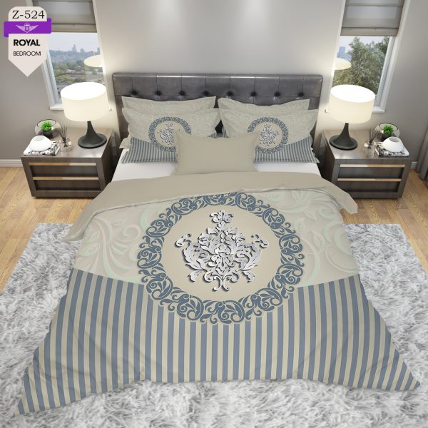 روتختی و ملحفه (دو نفره) طرح کلاسیک  کد 524-Classic