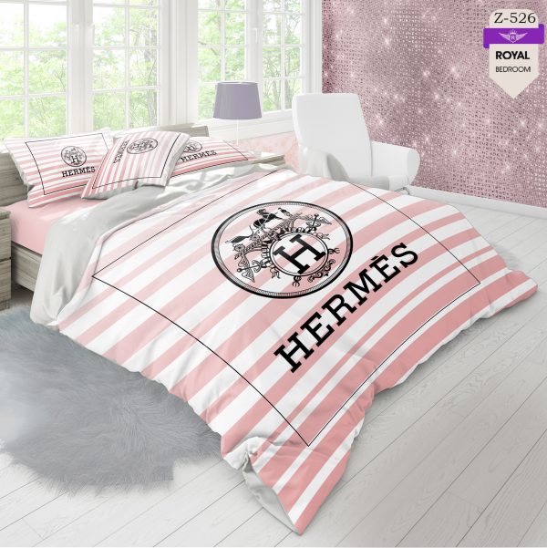 روتختی و ملحفه (دو نفره) طرح هرمس  کد 526-Hermes