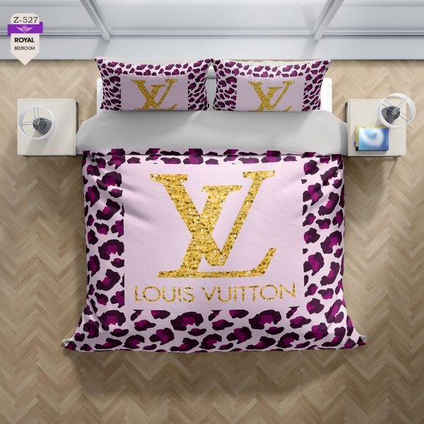 روتختی و ملحفه (دو نفره) طرح لویی ویتون  کد 527-louis vuitton
