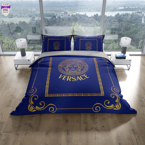 روتختی و ملحفه (دو نفره) طرح ورساچه کد 556-Versace