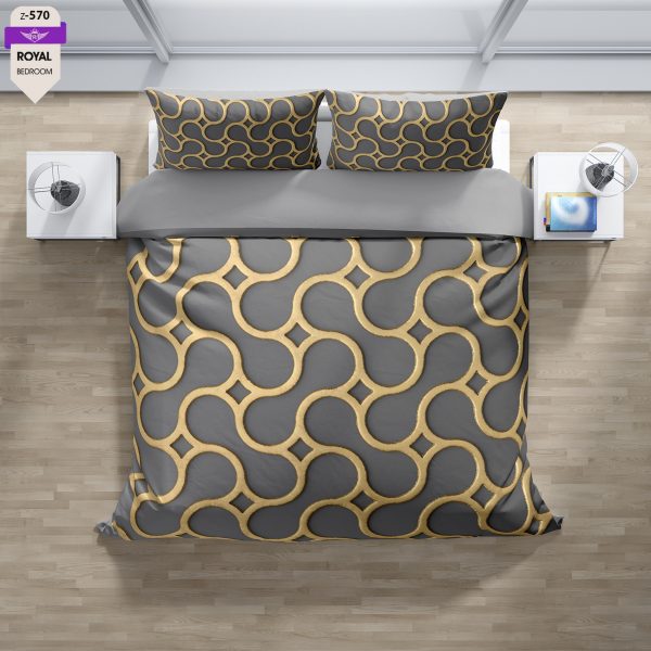 روتختی و ملحفه (دو نفره) طرح مدرن کد 570-Modern