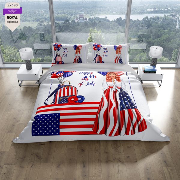 روتختی و ملحفه (دو نفره) طرح دختر کد 593-Girl