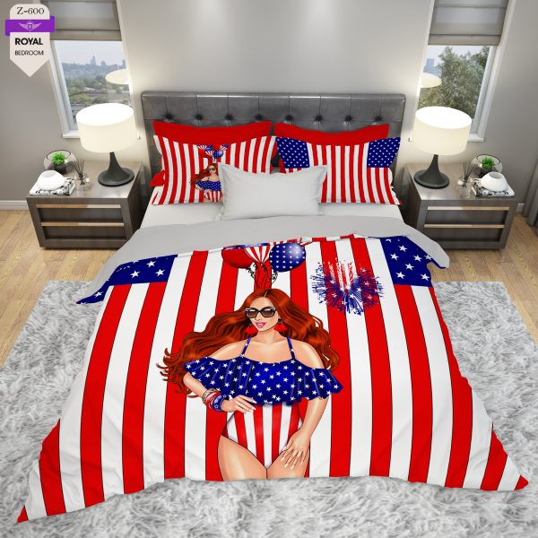 روتختی و ملحفه (دو نفره) طرح دختر کد 600-Girl