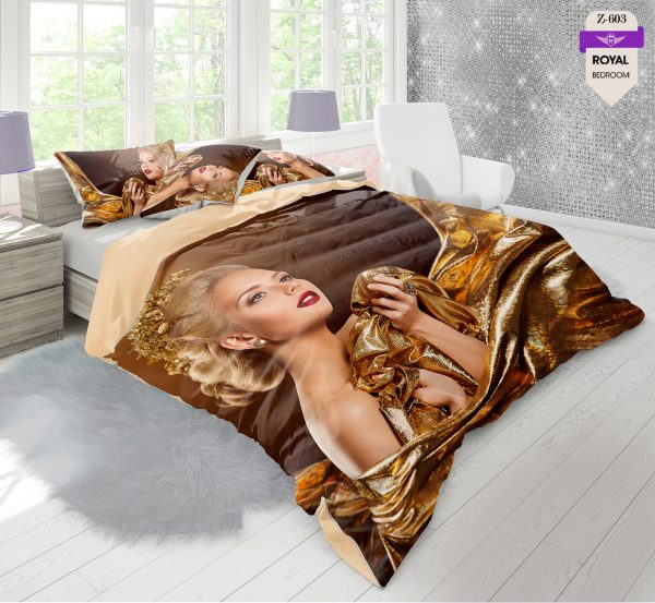 روتختی و ملحفه (دو نفره) طرح دختر کد 603-Girl