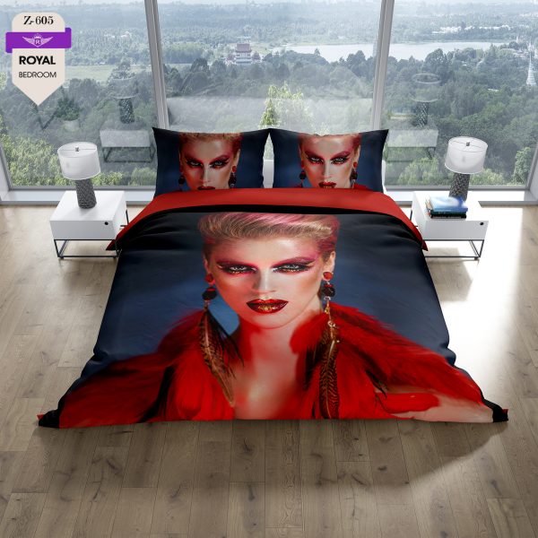 روتختی و ملحفه (دو نفره) طرح دختر کد 605-Girl