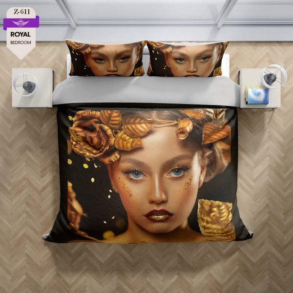 روتختی و ملحفه (دو نفره) طرح دختر کد 611-Girl