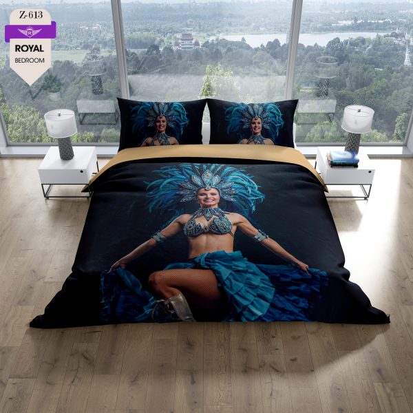 روتختی و ملحفه (دو نفره) طرح دختر کد 613-Girl