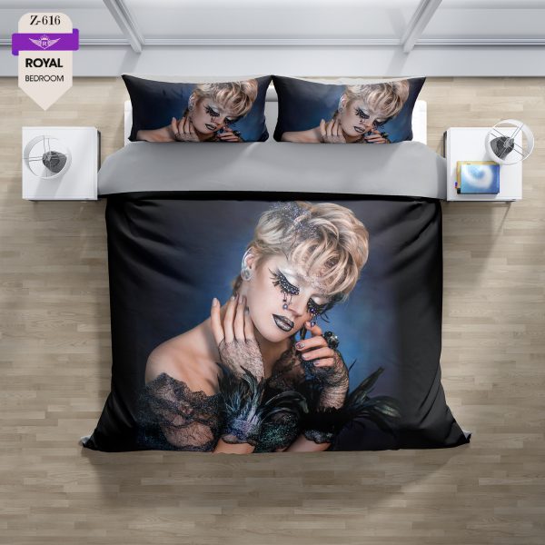 روتختی و ملحفه (دو نفره) طرح دختر کد 616-Girl