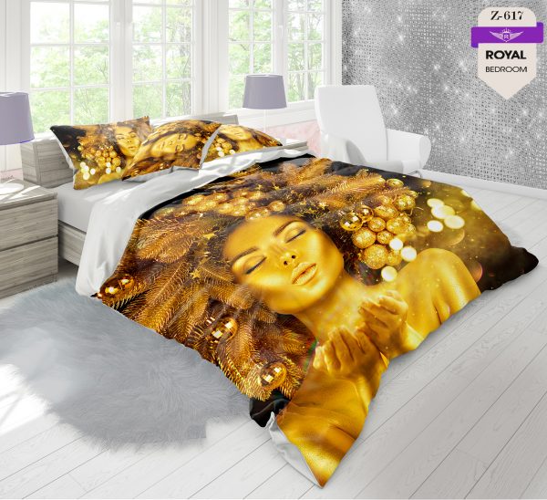 روتختی و ملحفه (دو نفره) طرح دختر کد 617-Girl