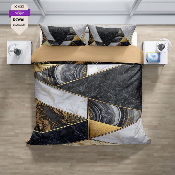 روتختی و ملحفه (دو نفره) طرح مدرن کد 623-Modern