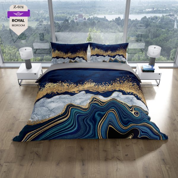 روتختی و ملحفه (دو نفره) طرح مدرن کد 624-Modern