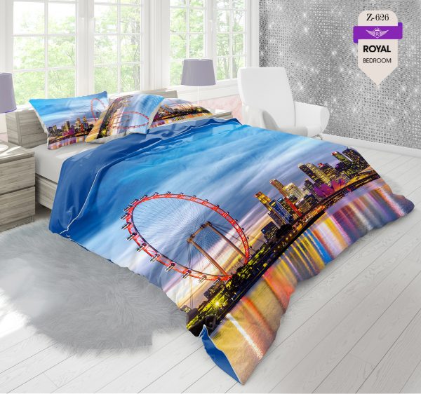 روتختی و ملحفه (دو نفره) طرح سازه کد 626-Structure