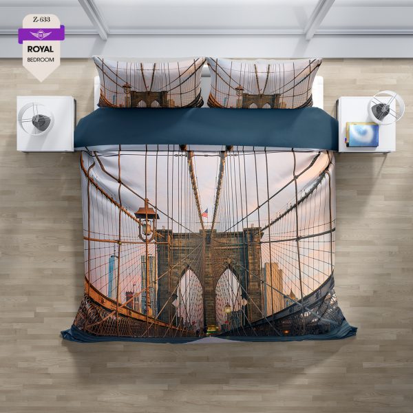 روتختی و ملحفه (دو نفره) طرح سازه کد 633-Structure