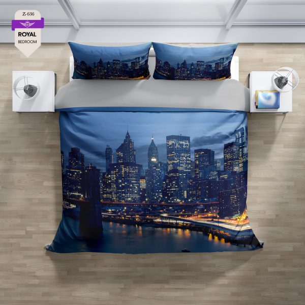 روتختی و ملحفه (دو نفره) طرح سازه کد 636-Structure