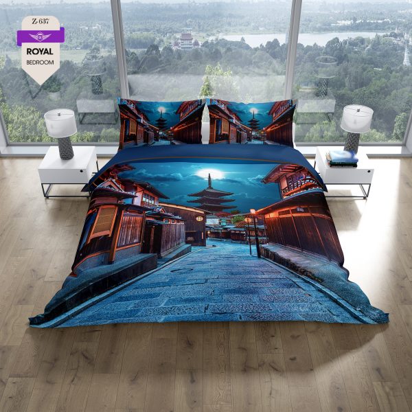 روتختی و ملحفه (دو نفره) طرح سازه کد 637-Structure