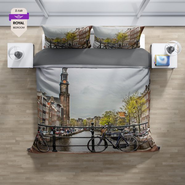 روتختی و ملحفه (دو نفره) طرح منظره کد 640-Landscape