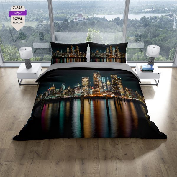 روتختی و ملحفه (دو نفره) طرح منظره کد 645-Landscape