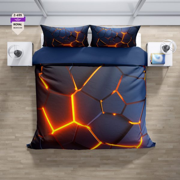 روتختی و ملحفه (دو نفره) طرح مدرن کد 655-Modern