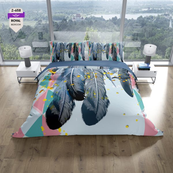 روتختی و ملحفه (دو نفره) طرح گل کد 658-Flower