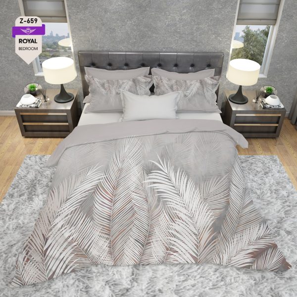 روتختی و ملحفه (دو نفره) طرح گل کد 659-Flower